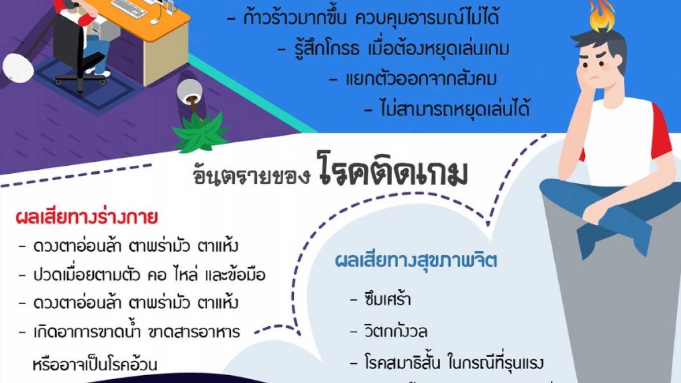 สัญญาณเตือน "เด็กติดเกม"