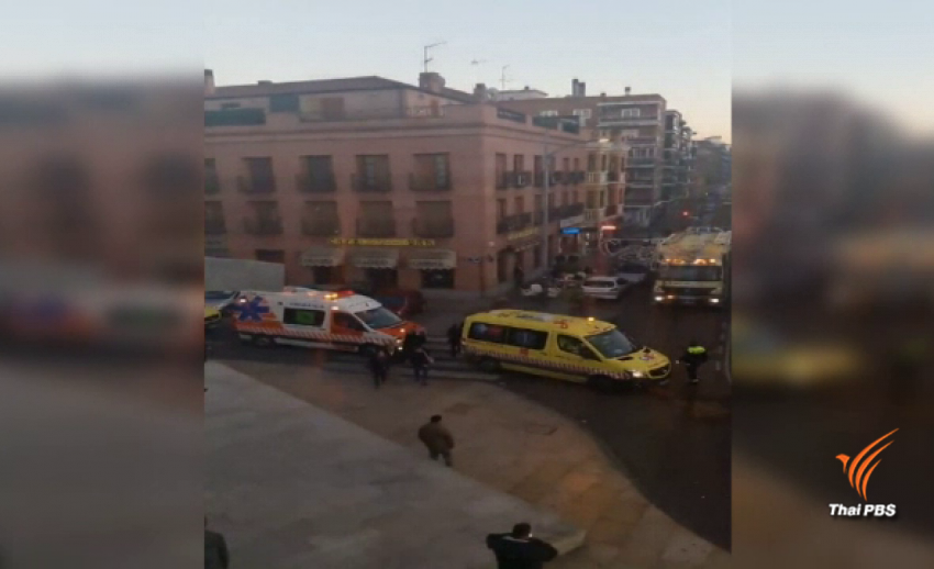 รถไฟในสเปนพุ่งชนเครื่องกั้นชานชาลาสถานี เจ็บกว่า 40 คน