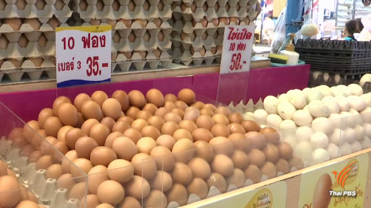 แผงขายไข่ไก่เงียบ คนซื้อน้อยแม้ราคาลดตลอด 2 เดือน