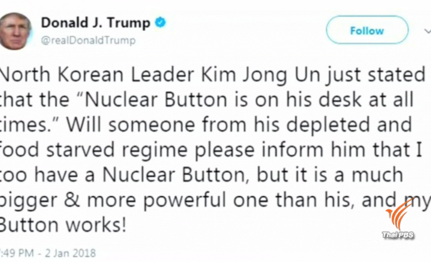  ผู้นำสหรัฐฯ ตอบโต้เกาหลีเหนือประเด็นยิงนิวเคลียร์