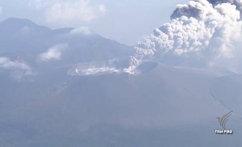ญี่ปุ่นเตือนภัยภูเขาไฟปะทุบนเกาะคิวชู