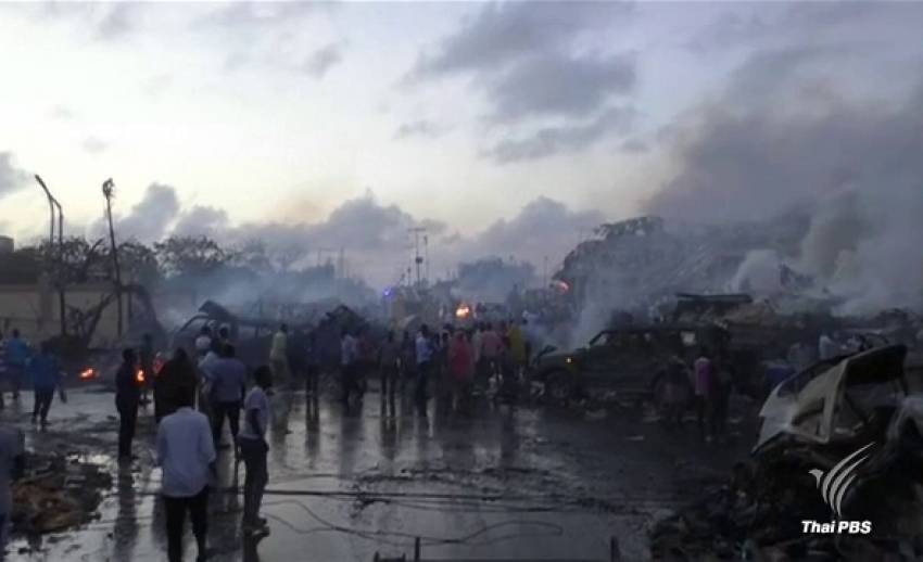 เกิดเหตุระเบิด 2 ครั้งซ้อนในเมืองหลวงโซมาเลีย เสียชีวิต 30 คน