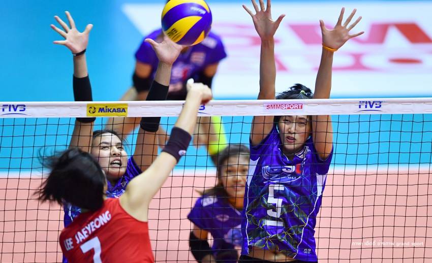 นักตบสาวไทยพ่าย 3 เชตทีมเกาหลีใต้-แต่ยังได้สิทธิ์แข่งแชมป์โลกปี 2018