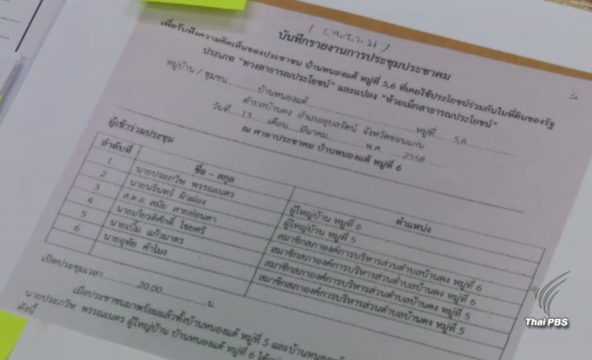 สภาองค์กรชุมชน จ.ขอนแก่น เรียกร้องตรวจสอบการทำประชาคมเช่าพื้นที่ป่าสาธารณะห้วยเม็ก
