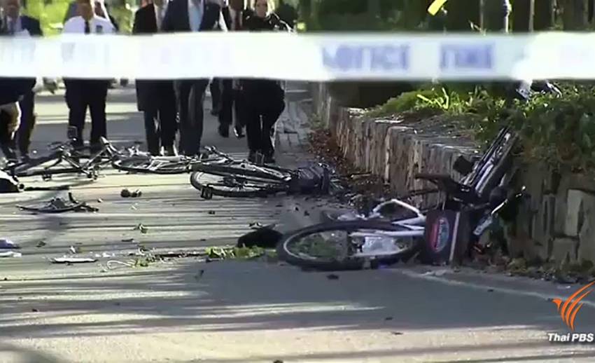 ชายขับรถพุ่งชนจักรยานในแมนฮัตตัน คาดเป็นก่อการร้าย