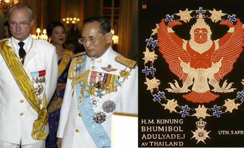 "สวีเดน" เตรียมจัดพิธีประดิษฐานเครื่องราชอิสริยาภรณ์เซราฟีม ในหลวง รัชกาลที่ 9