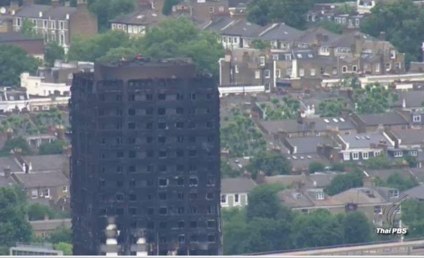 พบเพิ่มร่างผู้เสียชีวิต 58 คนเหตุไฟไหม้ตึกลอนดอน