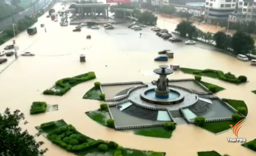น้ำท่วมเขตปกครองตนเองของจีน กระทบ ปชช.กว่า 7 หมื่นคน 