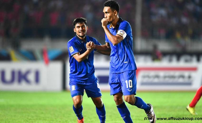 ไทยบุกไปชนะเมียนมา 2-0 รอบรองแชมป์ "เอเอฟเอฟ ซูซูกิคัพ"