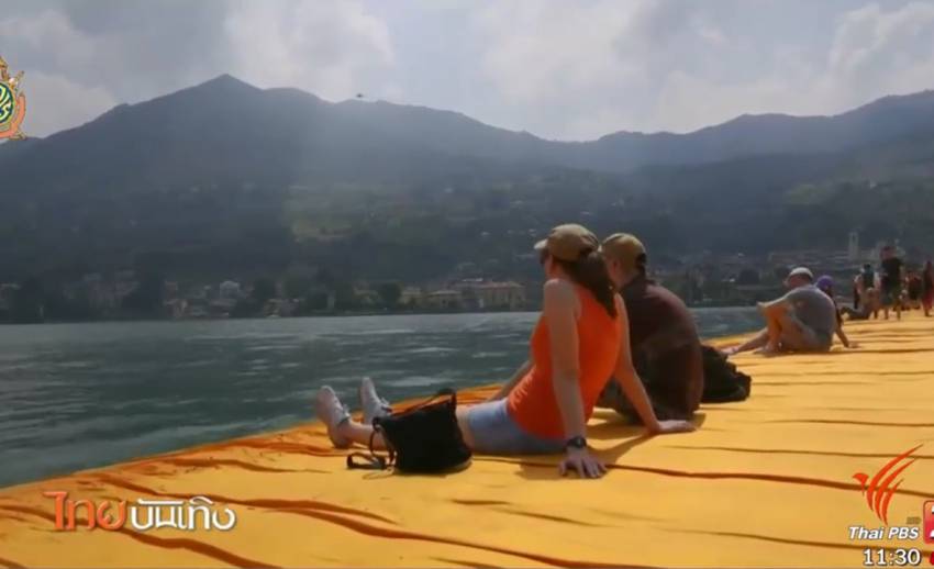 งานศิลปะเดินบนน้ำ “The Floating Piers” ชวนคนรักธรรมชาติสัมผัสบรรยากาศทะเลสาบอิตาลี