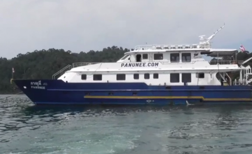 อุทยานฯ สิมิลันสั่งห้ามเรือท่องเที่ยว "ภาณุนี" เข้าเขตอุทยานฯ 1 เดือน