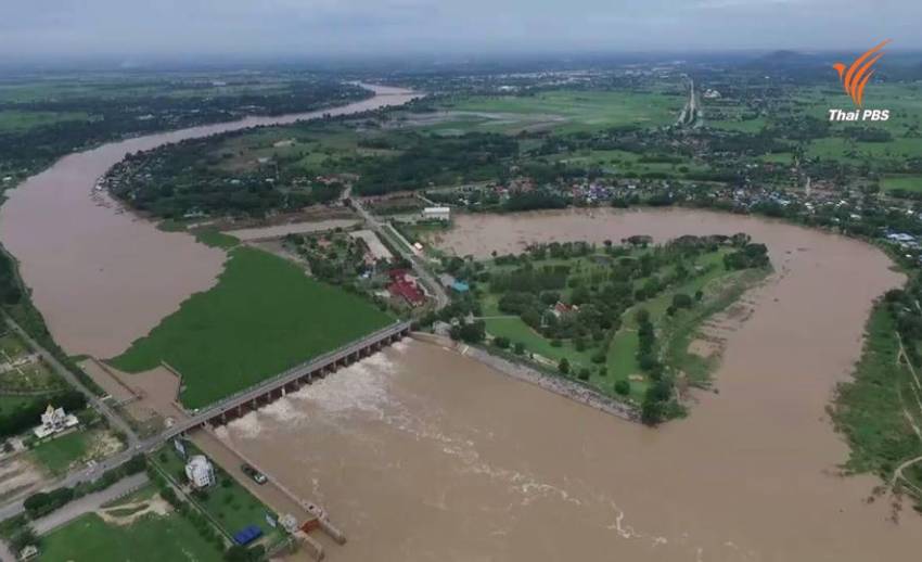 ผอ.ชลประทานที่ 12 ระบุ ท้ายเขื่อนเจ้าพระยาน้ำมาก เตือนปชช.7 จังหวัด เฝ้าระวังน้ำล้นตลิ่ง