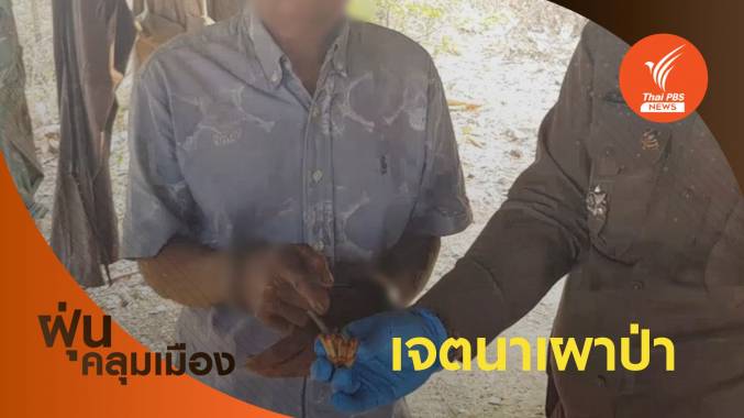 จับคนแรก! เจตนาวางเพลิงเผาป่าแม่จาง จ.ลำปาง 109 ไร่
