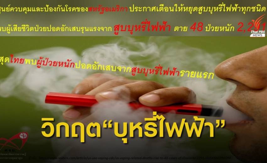 วิกฤตสุขภาพเยาวชนไทย จากภัยบุหรี่ไฟฟ้า