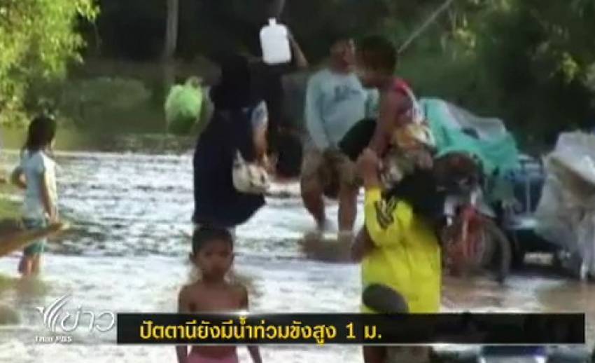 จังหวัดปัตตานีน้ำยังท่วมขังสูงกว่า 1 เมตร พื้นที่การเกษตรเสียหายกว่า 1,000 ไร่
