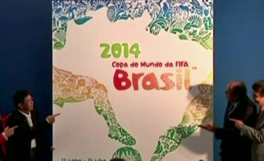 "บราซิล" เปิดตัวโปสเตอร์บอลโลก 2014