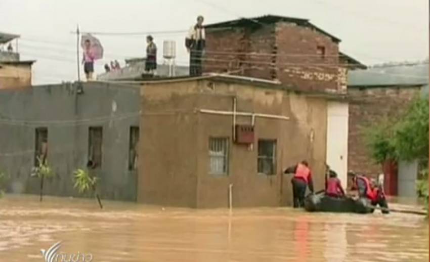 ฝนตกหนักในจีน เสียชีวิต 1 ราย