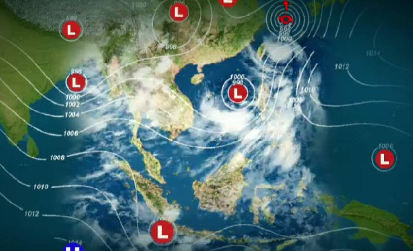 ลมมรสุมพัดขึ้นตอนบน ภาคตะวันตก-กลาง-เหนือ มีฝนกระจาย