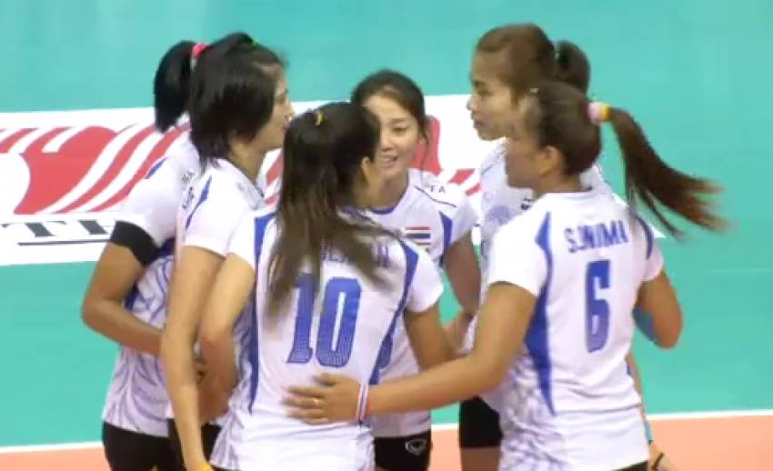 วอลเลย์บอลหญิงทีมชาติไทย ชนะออสเตรเลีย 3-0 เซต ศึกชิงแชมป์เอเชีย กลุ่มเอ นัด2