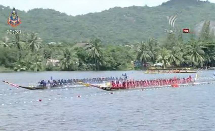 "เรือเจ้าแม่ประดู่ทอง" คว้าเเชมป์เรือยาว 55 ฝีพาย ศึกเรือยาวชิงเจ้าสายน้ำ สนามอ่างเก็บน้ำเขาเต่า