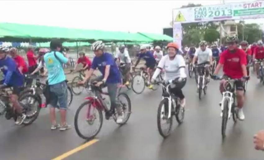 หลายจังหวัดจัดงานวัน "คาร์ฟรี เดย์" รณรงค์ลดการใช้พลังงาน