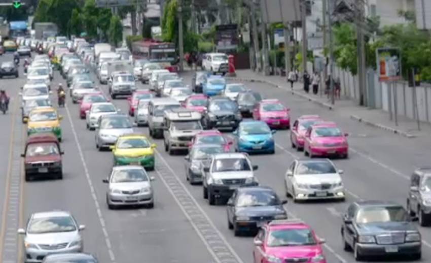 เปิดถนน 3 สาย รถติดมากที่สุดในกทม. "แยกอนุสาวรีย์ชัยฯ-สามย่าน" วิ่งช้าสุด