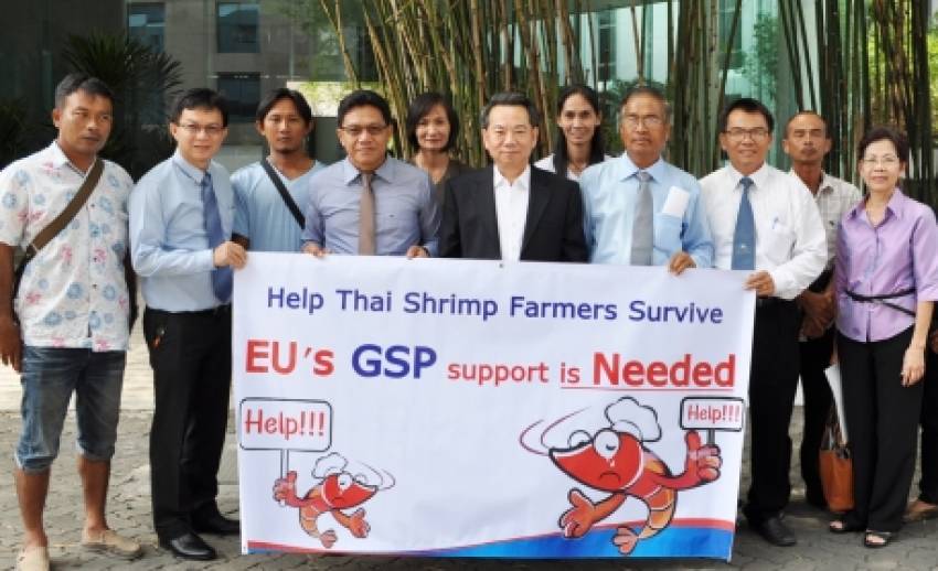 เกษตรกรผู้เลี้ยงกุ้งเรียกร้อง อียู ยืดสิทธิพิเศษ จีเอสพี แก้วิกฤตกุ้งไทย