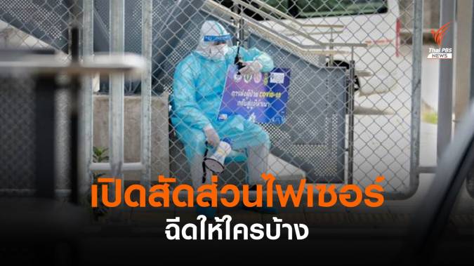 รองโฆษกรัฐบาลเปิดสัดส่วน วัคซีนไฟเซอร์ ใครได้บ้าง