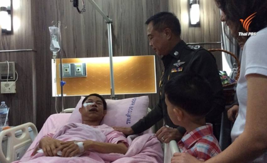ผบ.ตร.เยี่ยมตำรวจพนมสารคามถูกกลุ่มวัยรุ่นทำร้ายร่างกาย ระบุทราบตัวผู้ก่อเหตุแล้ว