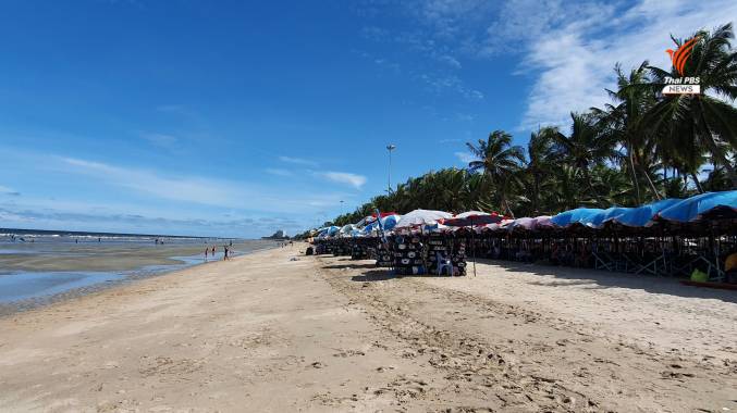 เทศบาลเมืองแสนสุขรองรับนักท่องเที่ยวชายหาดบางแสน อย่างเข้มงวด เพื่อป้องกันการแพร่ระบาดของไวรัส COVID-19