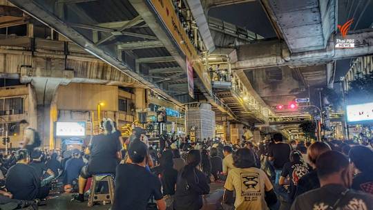 บรรยากาศหลังยุติการชุมนุม25ตุลา