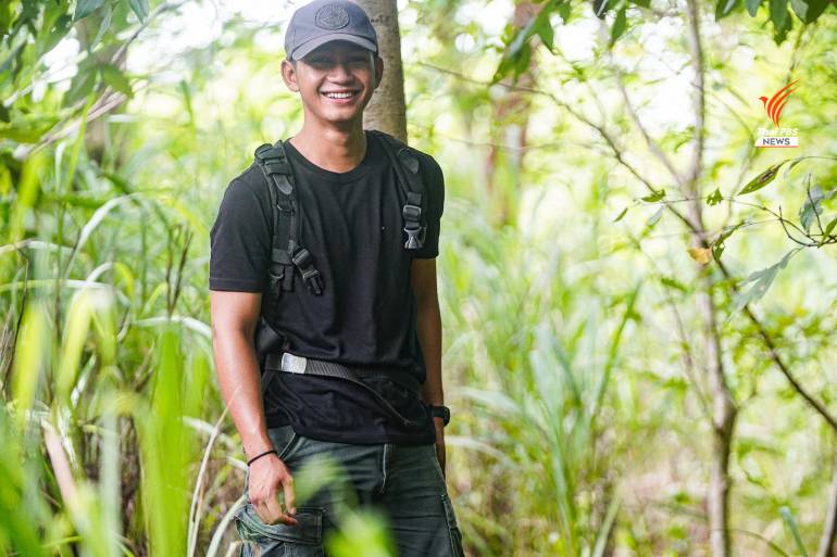 ภานุเดช บุษดี หรือ ไอซ์ พนักงานพิทักษ์ป่า อุทยานแห่งชาติทับลาน หนุ่มวัย 20 ปี