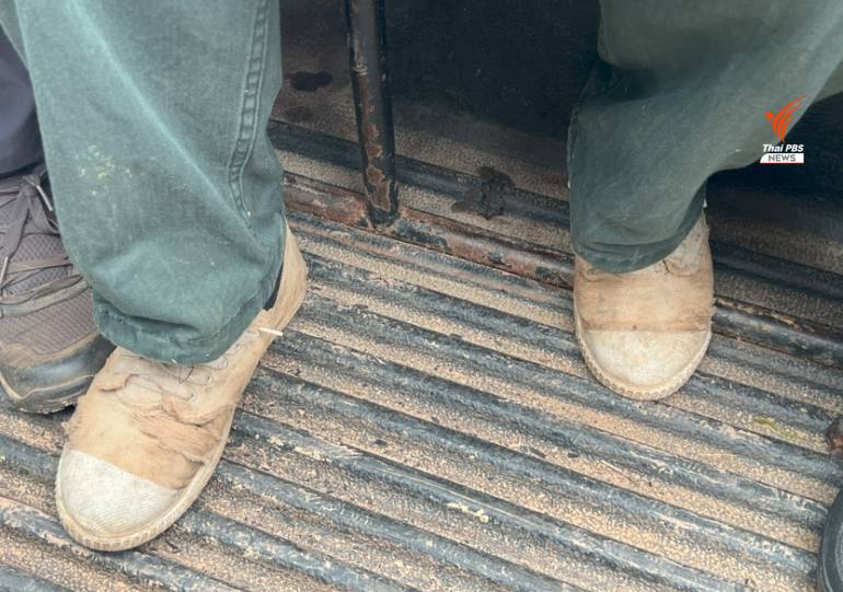 รองเท้าผ้าใบที่สมบุกสมบันของไอซ์ ในภารกิจพิทักษ์ป่าทับลาน