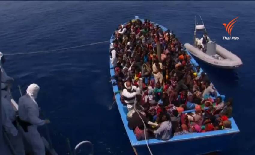 หน่วยยามฝั่งอิตาลีช่วยผู้อพยพทางเรือได้อีกหลายร้อยคน