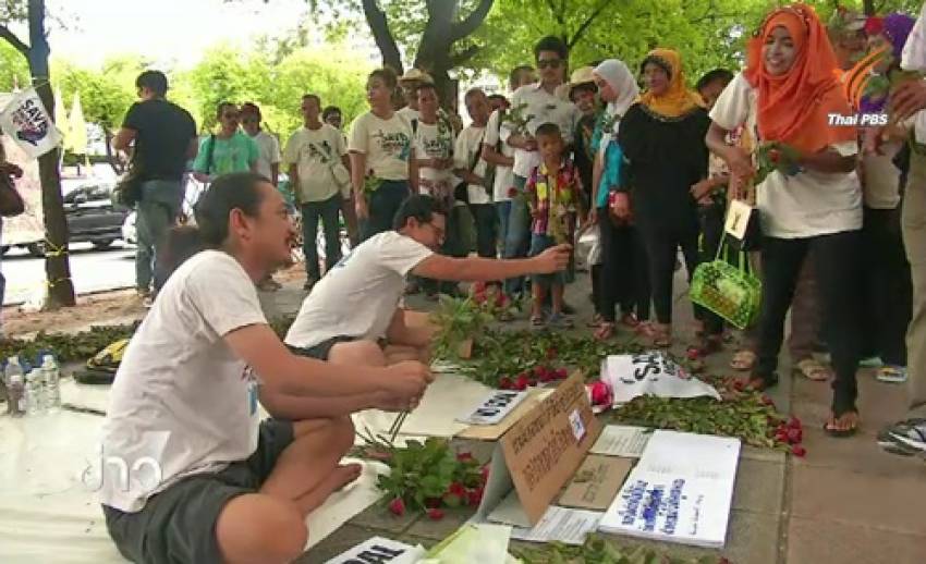 ชาวกระบี่ ร่วมให้กำลังใจและคัานสร้างโรงไฟฟ้าถ่านหิน จ.กระบี่
