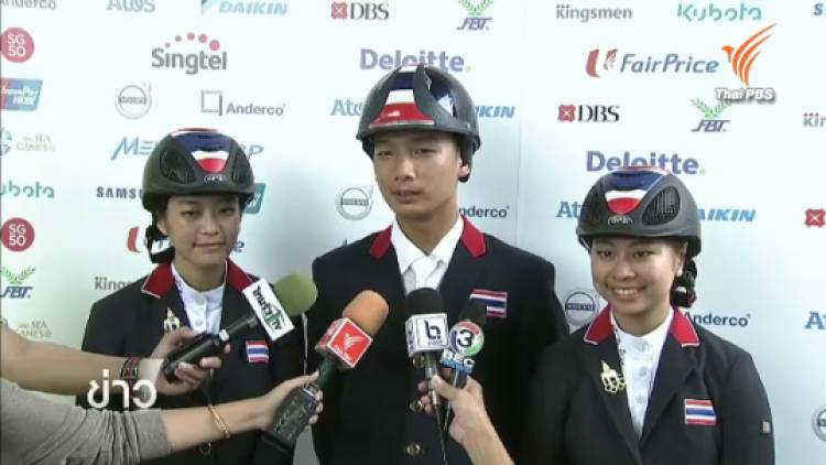 ทีมขี่ม้าโชว์จัมปิ้งไทยพอใจคว้าทองแดง