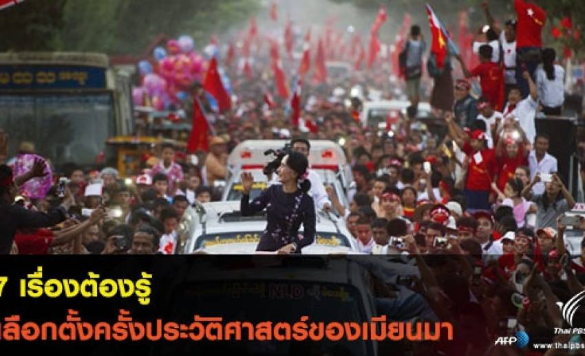7 เรื่องต้องรู้ เลือกตั้งครั้งประวัติศาสตร์ของเมียนมา