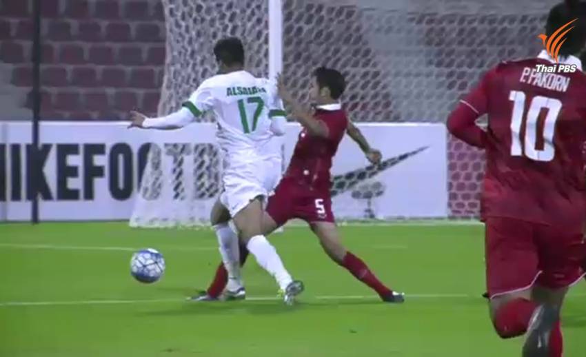 ฟุตบอลยู-23 "ภิญโญ" ยิงให้ไทยไล่ตีเสมอ ซาอุดิอาระเบีย 1-1