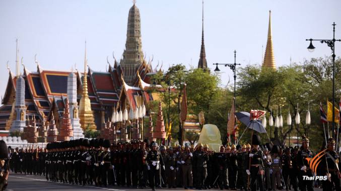 ชมภาพชุดการฝึกซ้อมริ้วขบวนพยุหยาตราสถลมารค พระราชพิธีบรมราชาภิเษก