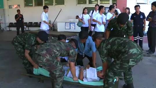 โรงพยาบาลธรรมศาสตร์ ซ้อมแผนช่วยเหลือผู้ป่วย รับมือภัยพิบัติฉุกเฉิน 