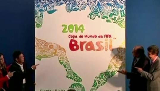 "บราซิล" เปิดตัวโปสเตอร์บอลโลก 2014