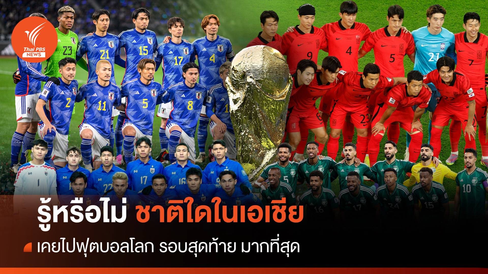 รู้หรือไม่ ชาติใดในเอเชีย เคยไปฟุตบอลโลกมากที่สุด