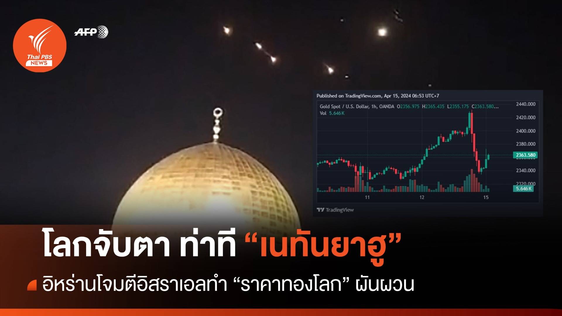 อิหร่าน-อิสราเอล ทำตลาดทองผันผวน โลกจับตา "เนทันยาฮู" เอาคืนหรือไม่