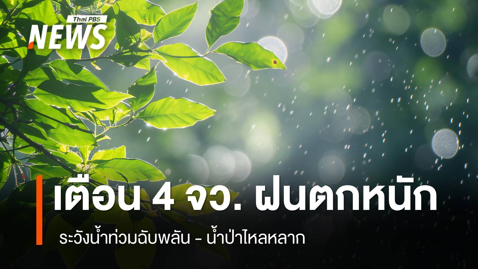 สภาพอากาศวันนี้ เตือน "จันทบุรี-ตราด-ระนอง-พังงา" ฝนตกหนัก  