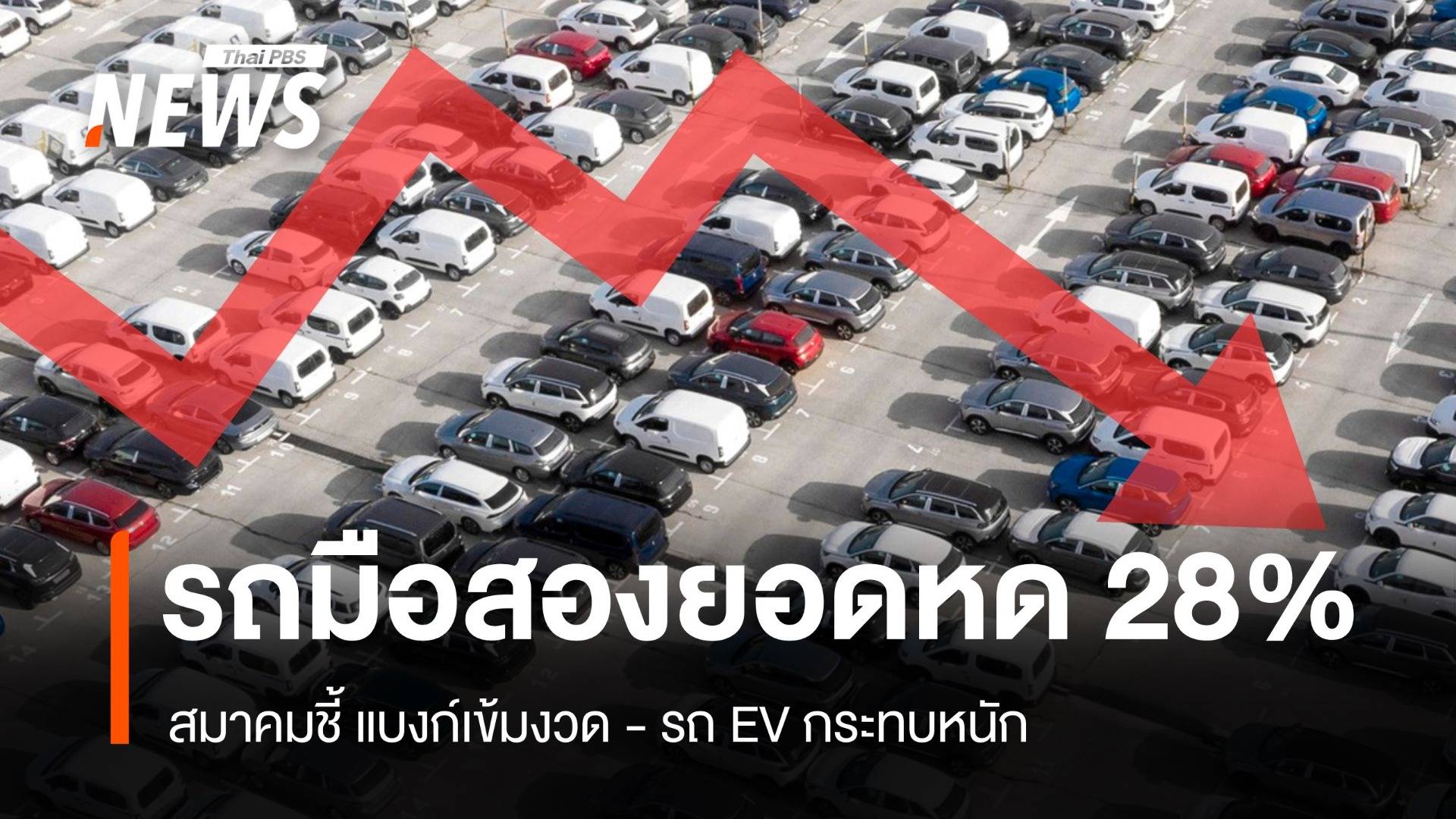 รถมือสองยอดหด 28% สมาคมชี้ แบงก์เข้มงวด-รถ EV กระทบหนัก