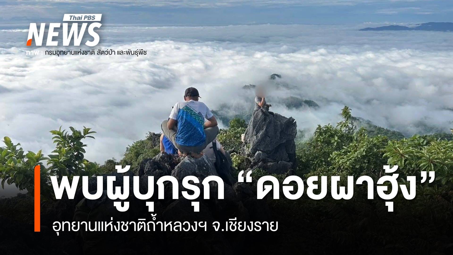 พบผู้บุกรุกพื้นที่หวงห้าม "ดอยผาฮุ้ง" อุทยานแห่งชาติถ้ำหลวงฯ เชียงราย 