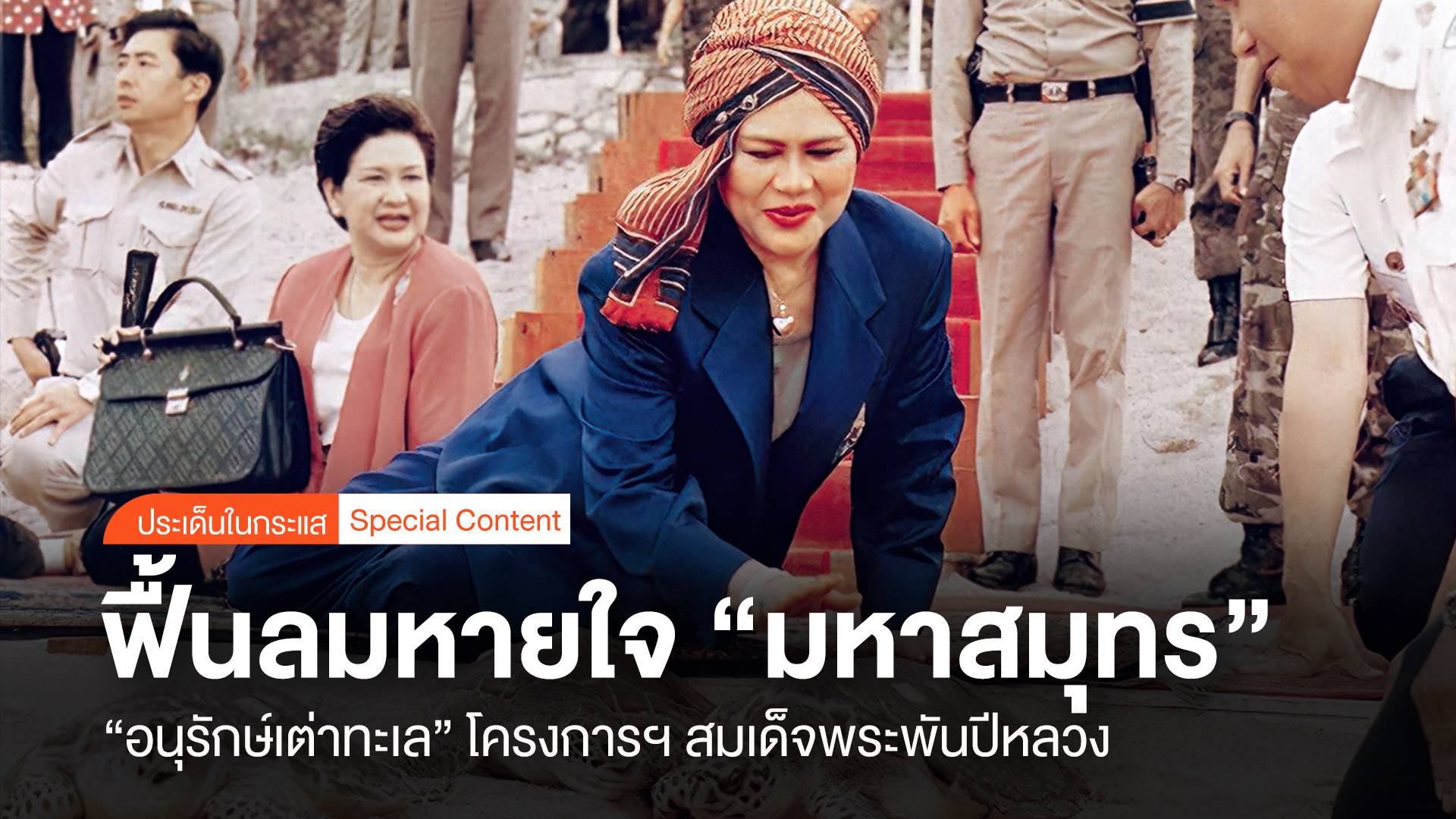 ฟื้นลมหายใจ "มหาสมุทร" อนุรักษ์เต่าทะเล โครงการฯ สมเด็จพระพันปีหลวง