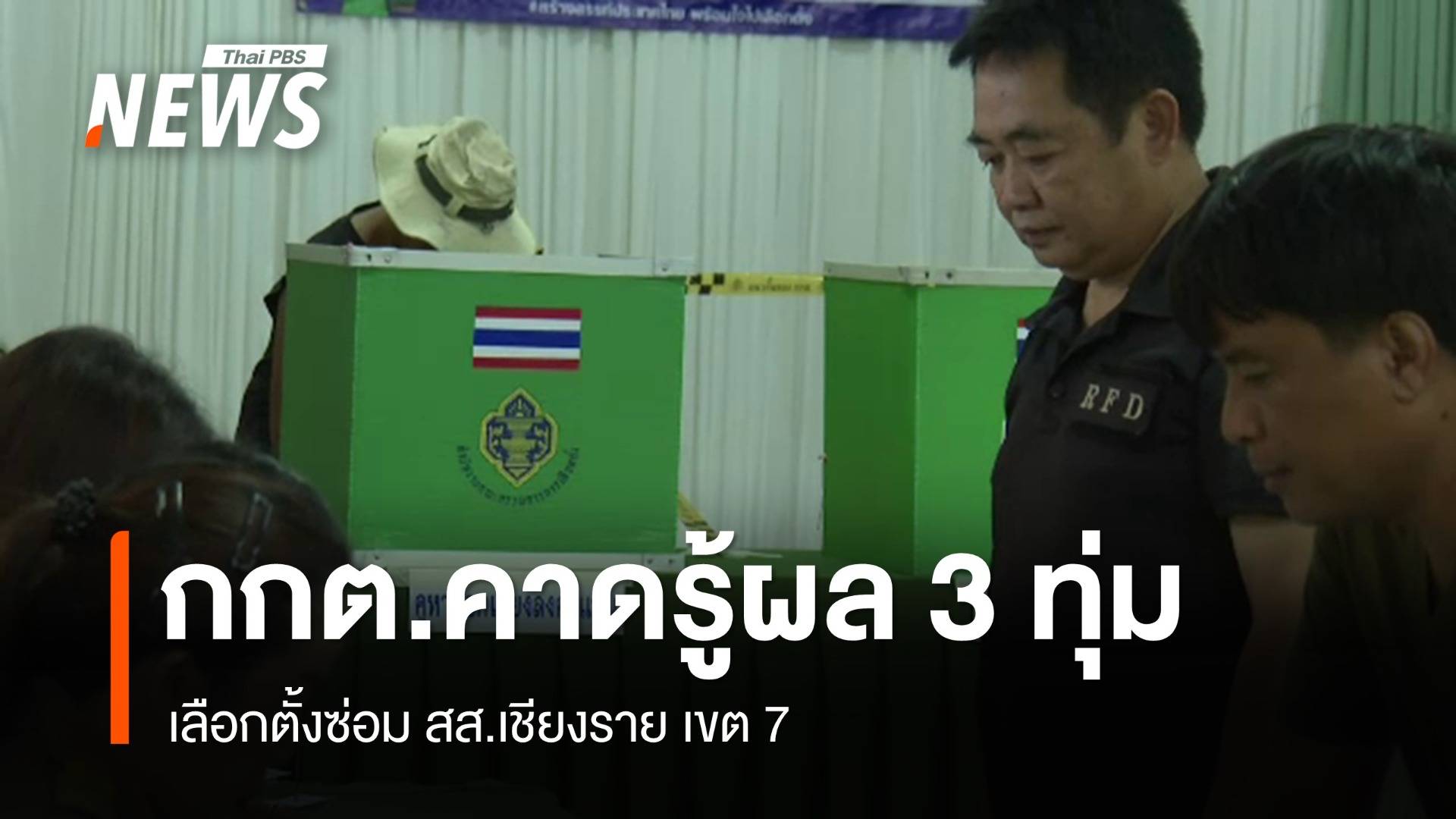 เลือกตั้งซ่อม สส.เชียงราย เขต 7 กกต.คาดรู้ผล 3 ทุ่ม