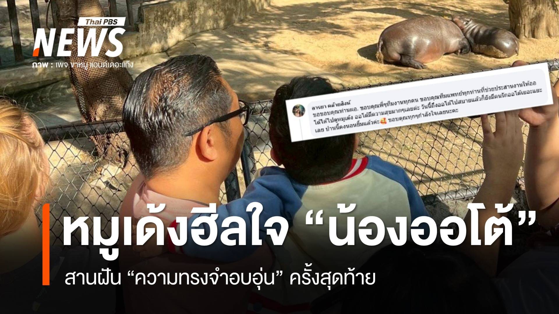 หมูเด้งฮีลใจ "น้องออโต้" สานฝันความทรงจำอบอุ่นครั้งสุดท้าย