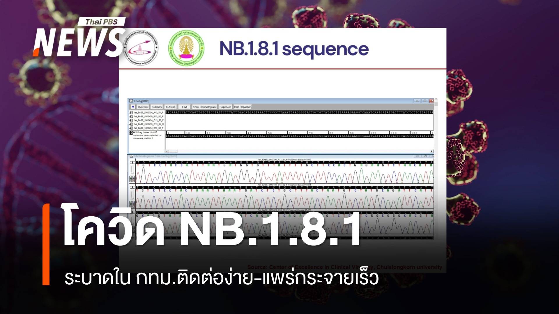 โควิด-19 สายพันธุ์ NB.1.8.1 ระบาดใน กทม. ติดง่าย แพร่เร็ว